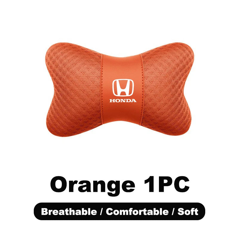 1pcs Car Headrest/Lumbar Support Neck Pillow Waist Cushion For Honda Civic Accord Vezel Fit CRV HRV Crz Hrv Polit Jazz Jade