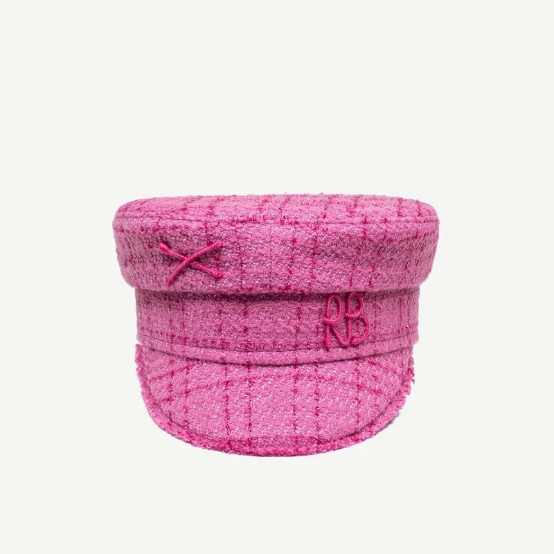 Multifunction Tweed Baker Boy Cap