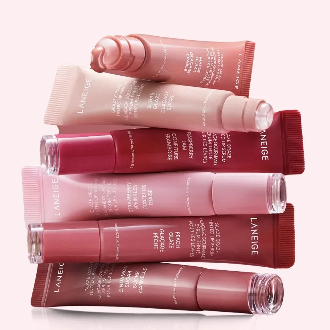Laneige Lip Glowy Lightweight Hydration Lip Balm Gloss Tint Shea Butter Honey Donut Colored Lipstick Moisturising Lip Oil Care