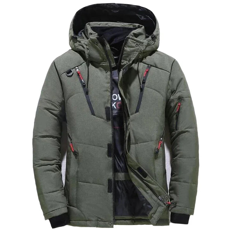 Winter Jacket Men Casual Down Warm Hooded Coats Mens Fashion Outwear Windbreaker Thicken Parkas Casaco Masculino Brand Clothing
