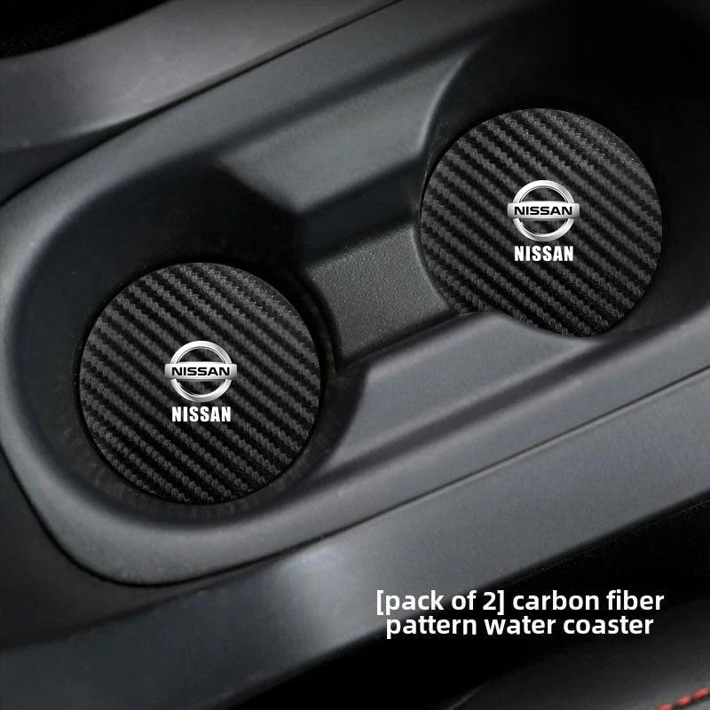 Car Cup Holder Coaster Anti-Slip Mat Car Water Cup Pad For Nissan Rogue Qashqai rontier Pathfinder Altima Sentra Murano Versa
