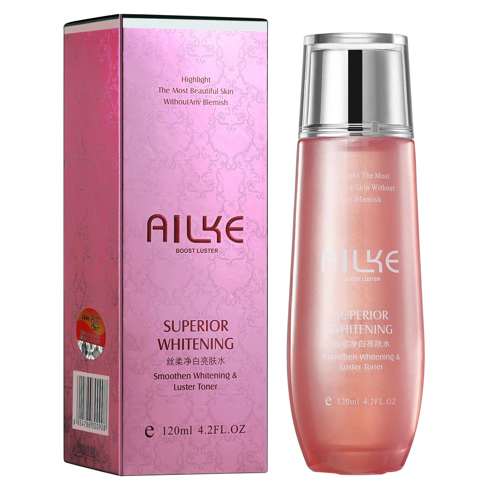 AILKE Rose Facial Brightening Toner, Moisturize, Deeply Cleaning, Remove Impurities, Stains, Unclogs Pores, With Vitamin C