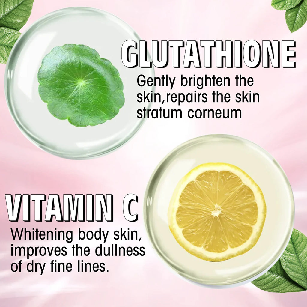 AILKE Skin Whitening Set, With Glutathion, Vitamin C, Shea Butter, Remove Dark Spots, Melanin, Pigmentation, Freckles, Stains