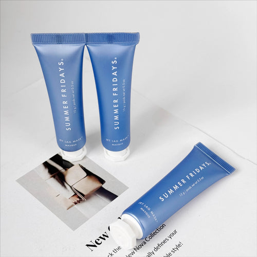Summer Fridays The Holiday Trio Set Lip Butter Balm in Hot Cocoa Toasted Marshmallow Jet Lag Mask Moisturizer Lip Gloss Skin