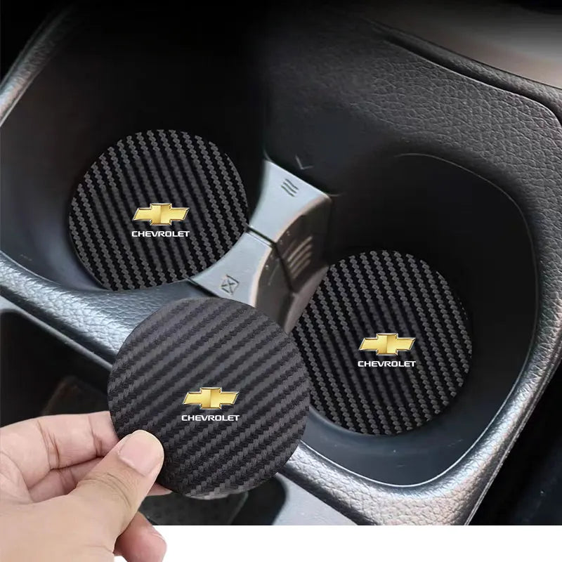 Car Cup Holder Coaster Anti-Slip Car Water Cup Pad For Chevrolet Cruze Impala Malibu Silverado Cobalt Impala Onix pioneer Trax