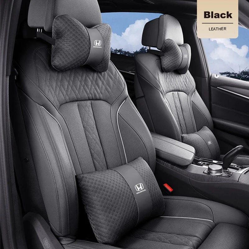 1pcs Car Headrest/Lumbar Support Neck Pillow Waist Cushion For Honda Civic Accord Vezel Fit CRV HRV Crz Hrv Polit Jazz Jade