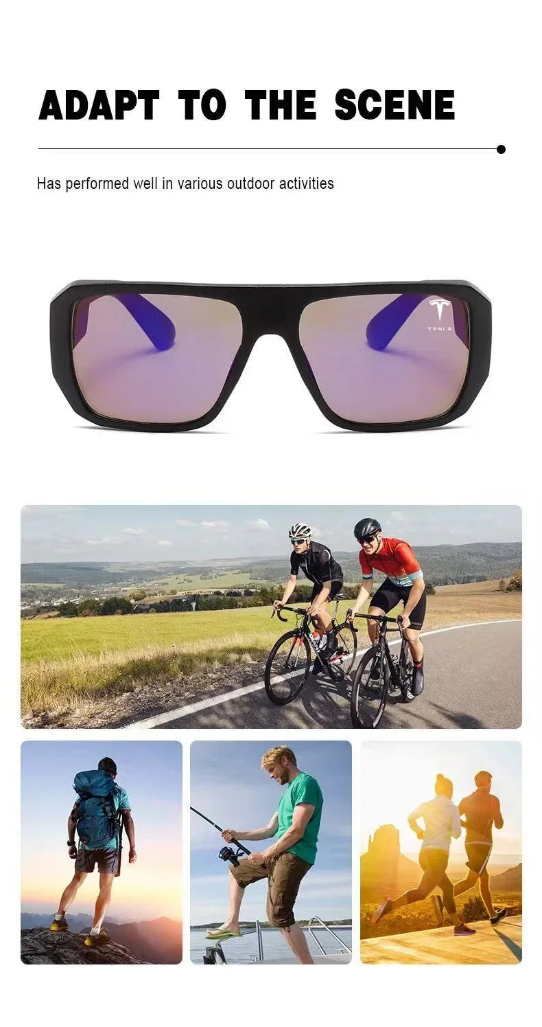 Car Fashion High End Polarized Sunglasses Leisure Luxury Goggles For Tesla Model 3 Model Y Model S Model X Cybertruck Roadster