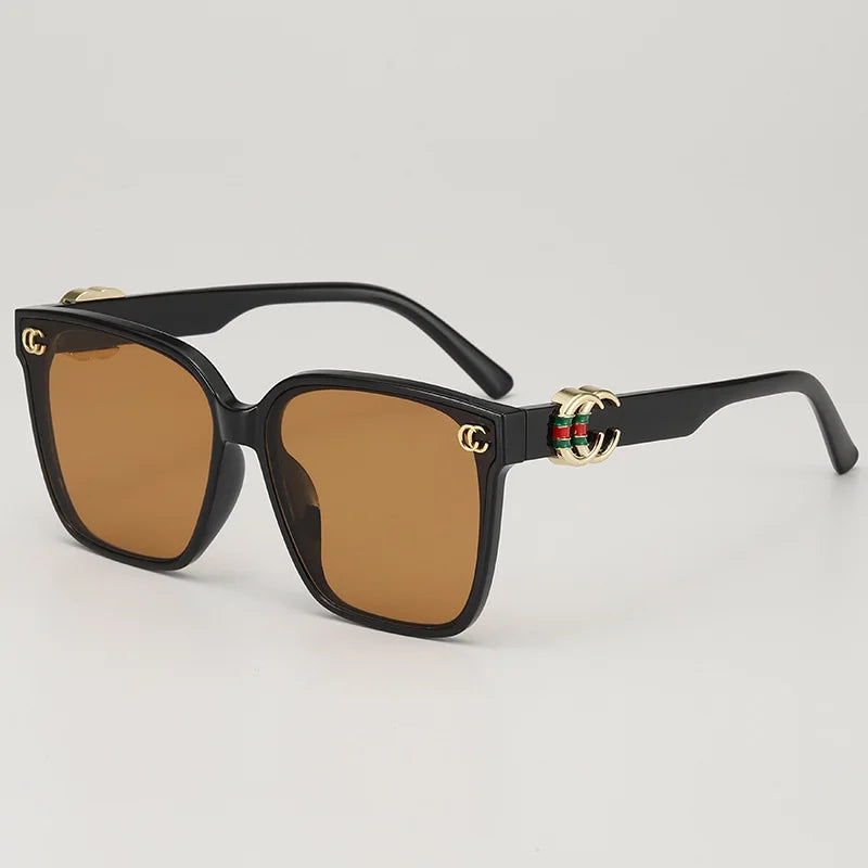 2026 New Fashion Cool Sunglasses Women Luxury Brand Flowers Anti Strong Light Letter Sun Glasses Ladies Gafas UV400
