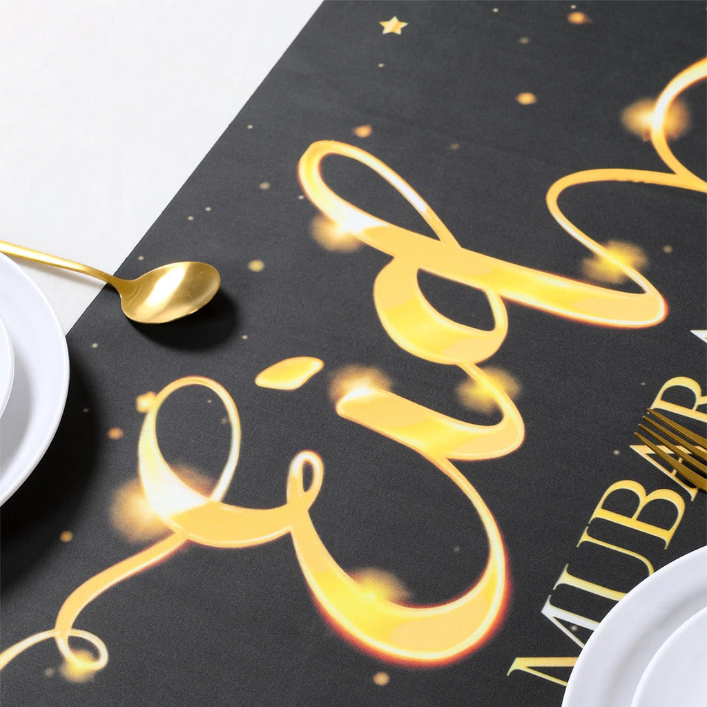 Ramadan Table Runner Eid Mubarak Decoration 2026 for Home Ramadan Kareem Ramadan Mubarak Islamic Muslim Party Eid Al-Fitr Gifts