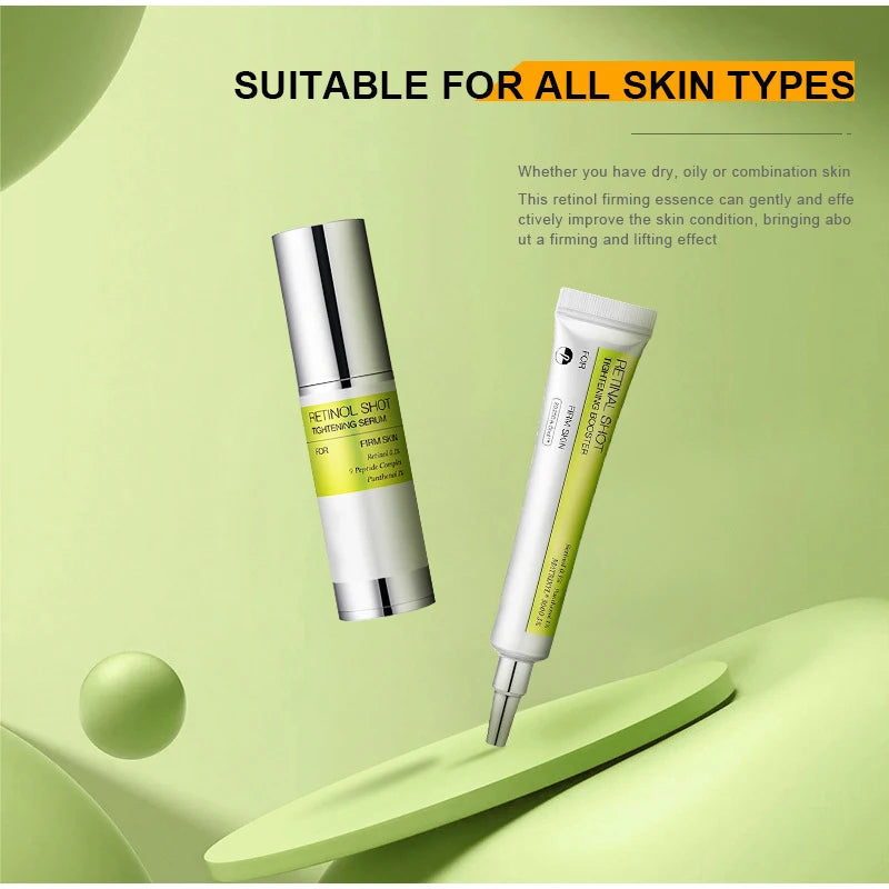 Korean Retinol Shot Eye Tightening Moisturizing Booster Cream,Facial Moisturizing Serum,,Reduce Wrinkles & Fine Lines,Anti-Aging