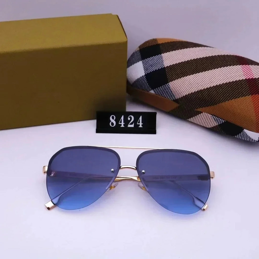 New European and American large frame sunglasses for men and women, classic and fashionable glasses