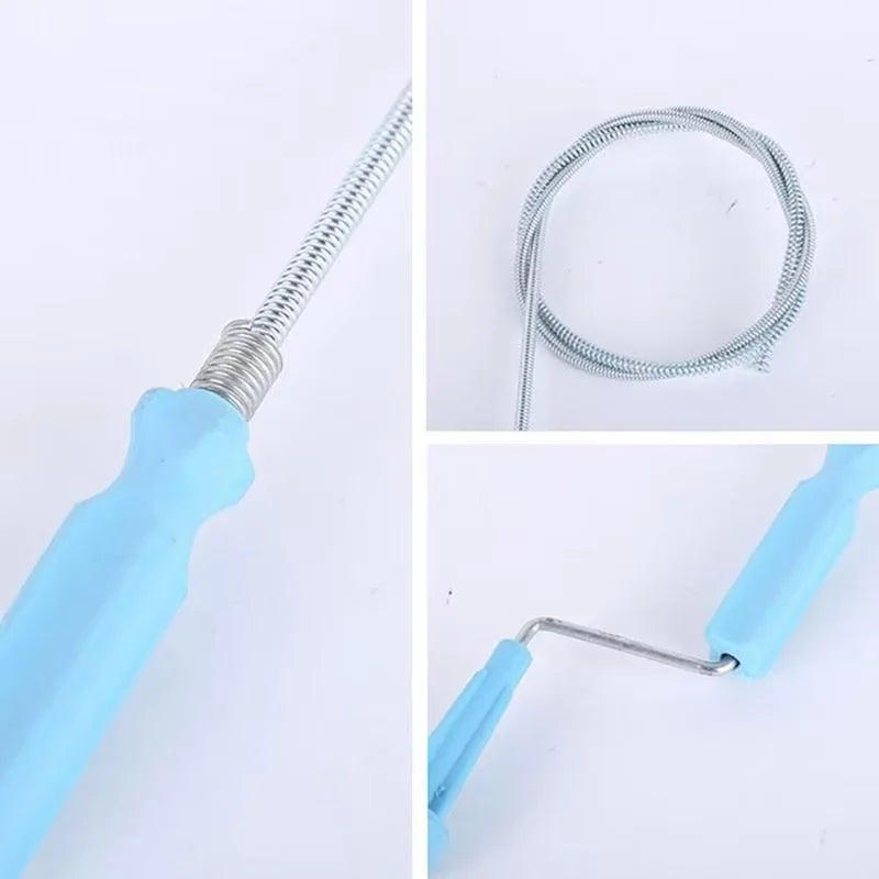 Drain Cleaner Drain Auger Flexible Metal Spring Sink Dredge Auger Plumbing Snake Clog Remover Ultra-long Sewer Dredge