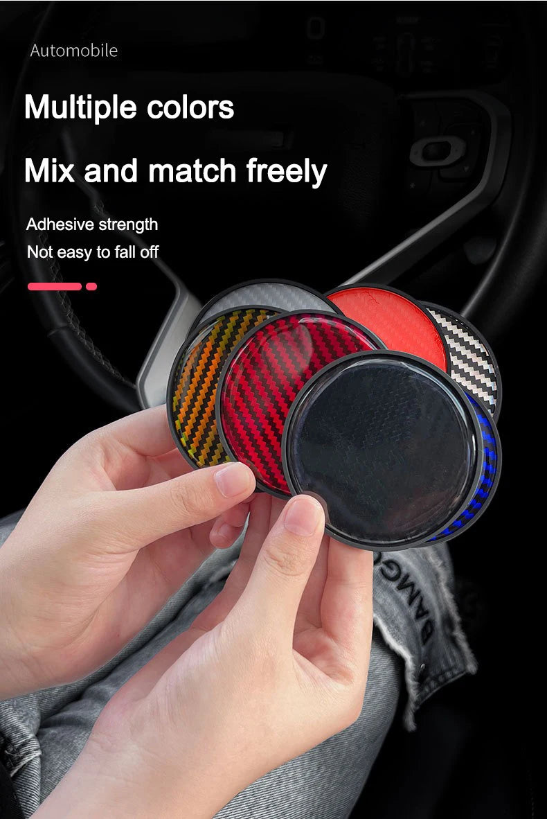 2PC Car Water Cup Pad Non Slip Coaster Drinks Mat For Abarth Punto 124 500 595 695 500X 500e Car Interior Auto Accessories