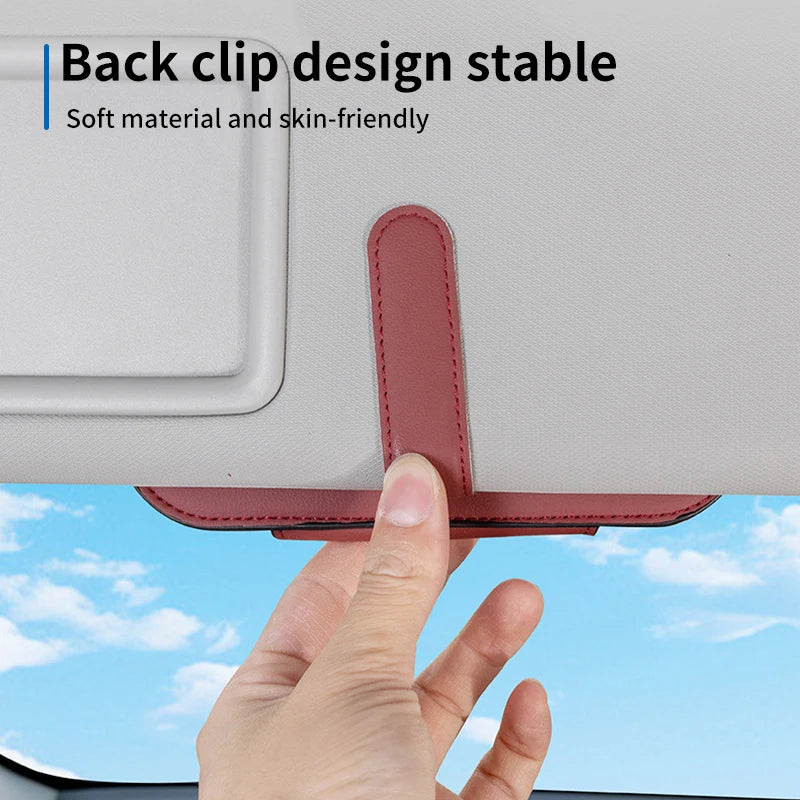 Car Glasses Box  Sunglasses Holder Case Sun Visor For Toyota Corolla 2020 Yaris Aygo GT86 AE110 Prius RAV4 CHR Camry Auris
