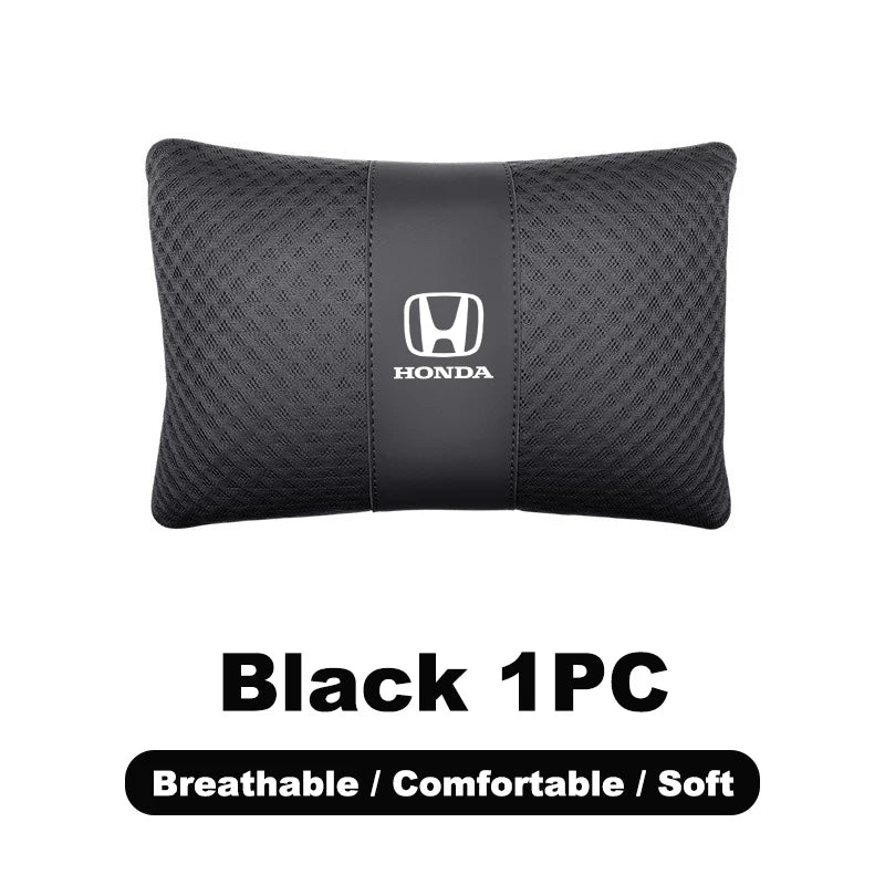 1pcs Car Headrest/Lumbar Support Neck Pillow Waist Cushion For Honda Civic Accord Vezel Fit CRV HRV Crz Hrv Polit Jazz Jade