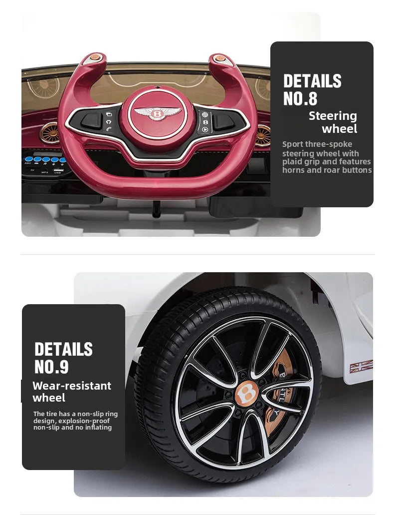High Quality Children's Electric Four-wheel Drive Car for Boys and Girls With Remote Control, Hydraulic Door Toy Ride On Car