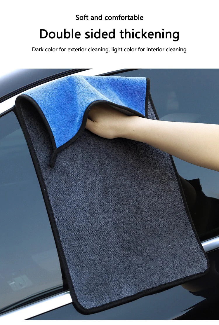 Microfiber Towel Car Wash Thickened Soft Detailing Cleaning Cloth for Rolls-Royce Cullinan Phantom Ghost Wraith Dawn Accessories