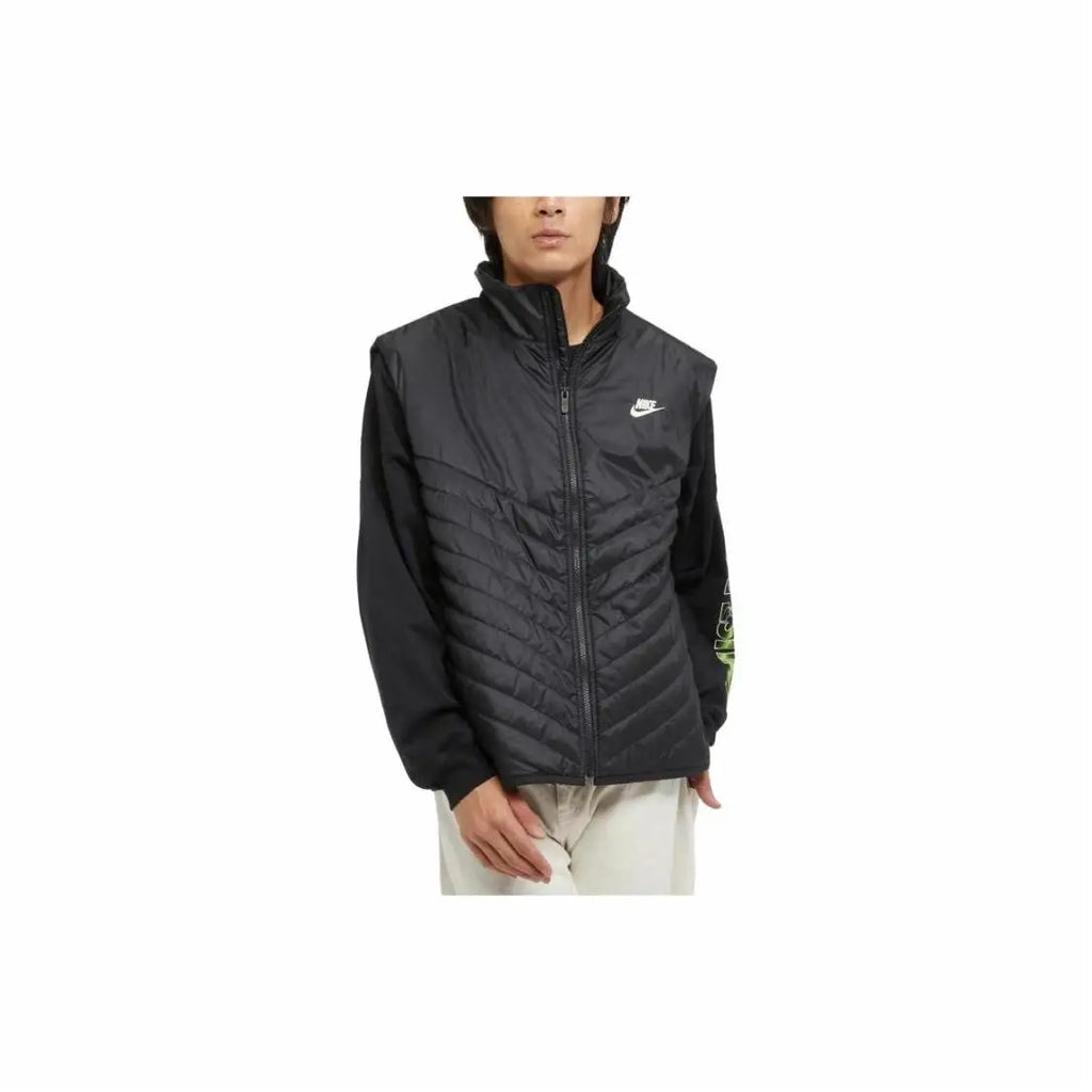 Nike Therma-FIT Solid Color Stand Collar Full-Zip Sleeveless Gilet FB8202-011