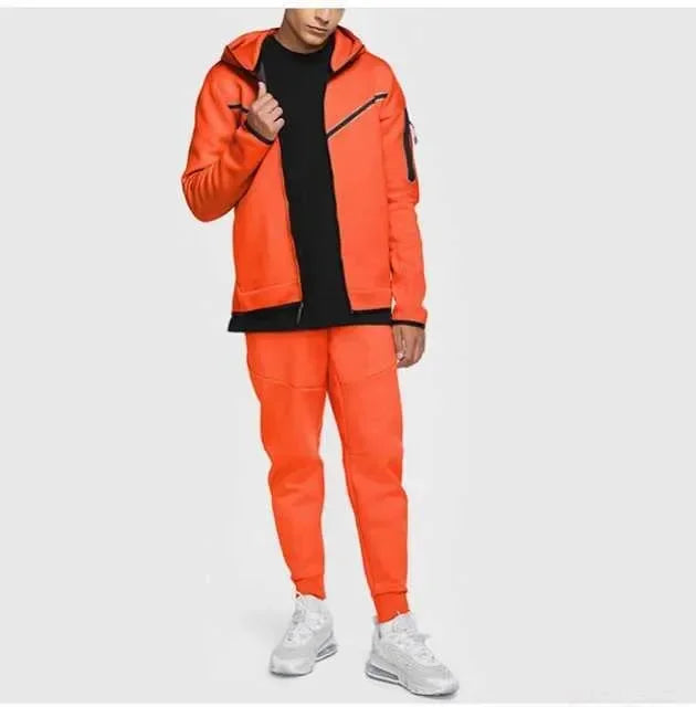 Men's Tracksuits Sports Suit Cotton Brand Tech Fleece Good Quality Hoodie Male Training Wear Sweatshirt Set Sweatpants