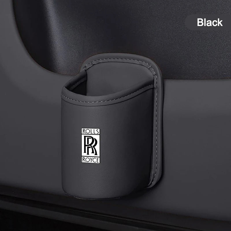 Universal Leather Car Seat  Drink Rack ater Cup Box for Rolls-Royce Cullinan Phantom Ghost Wraith Dawn Auto Interior Accessories