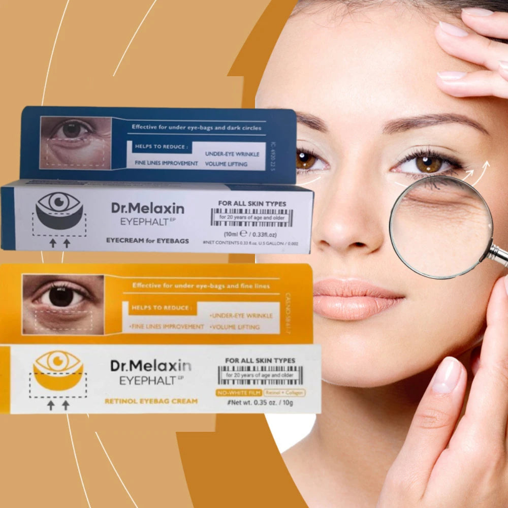 Dr. Melaxin Retinol Firming Eye Cream  Fades Fine Lines Anti-Puffiness Eliminate Eye Puffiness Brightening Smoothing Eye Care