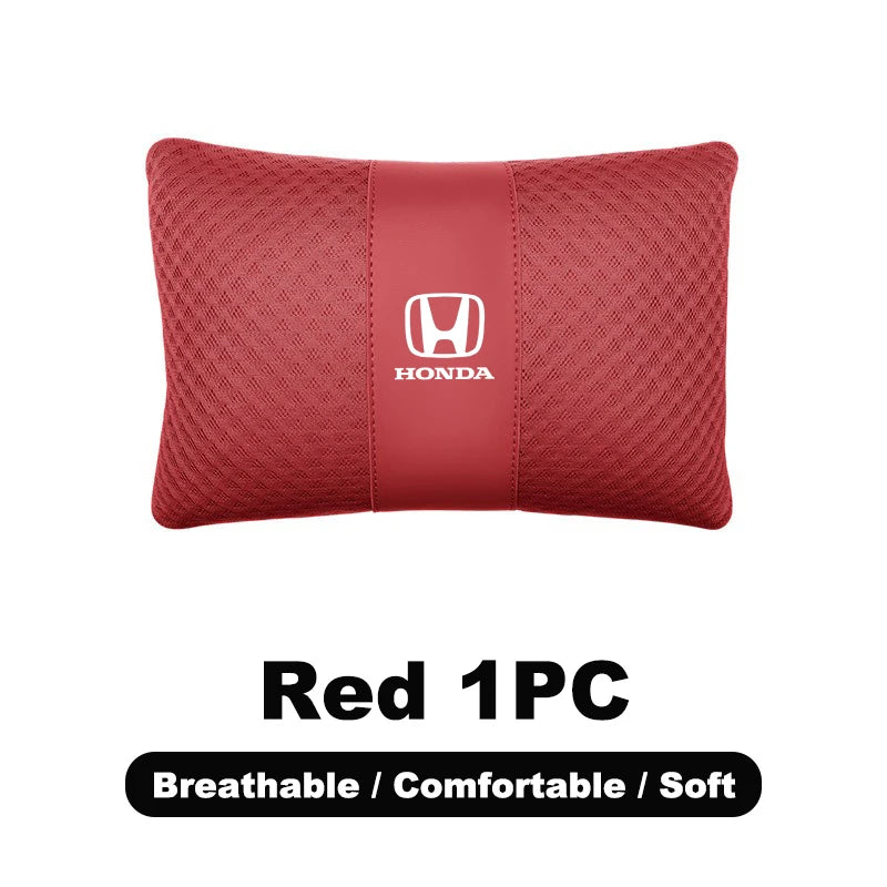 1pcs Car Headrest/Lumbar Support Neck Pillow Waist Cushion For Honda Civic Accord Vezel Fit CRV HRV Crz Hrv Polit Jazz Jade
