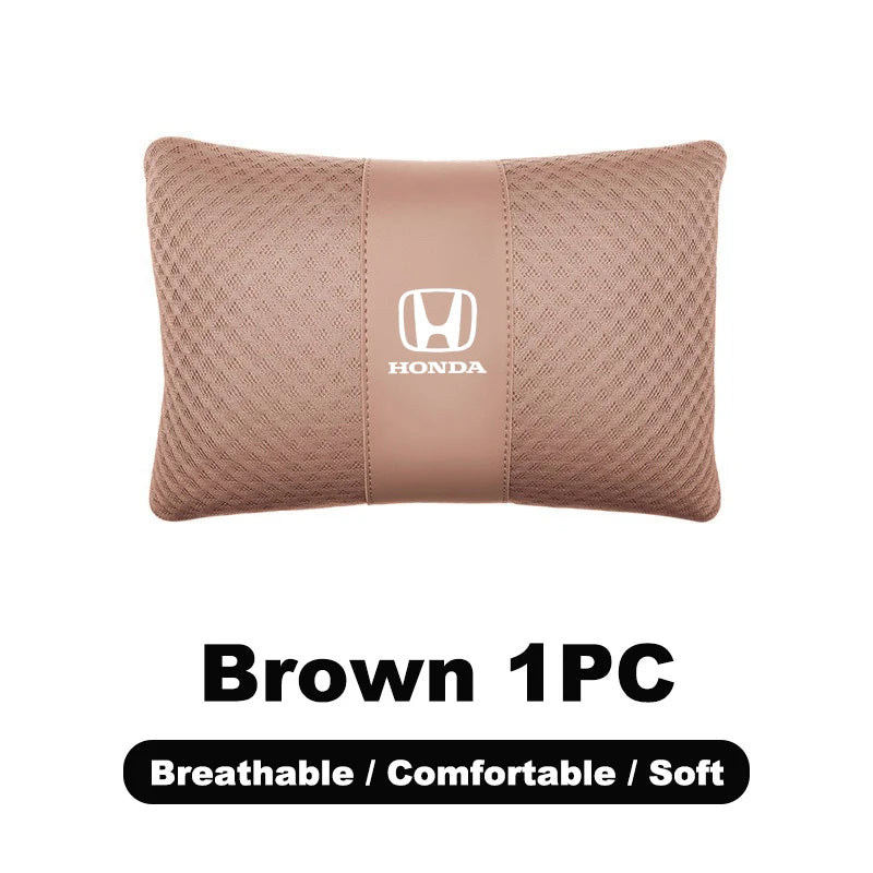1pcs Car Headrest/Lumbar Support Neck Pillow Waist Cushion For Honda Civic Accord Vezel Fit CRV HRV Crz Hrv Polit Jazz Jade