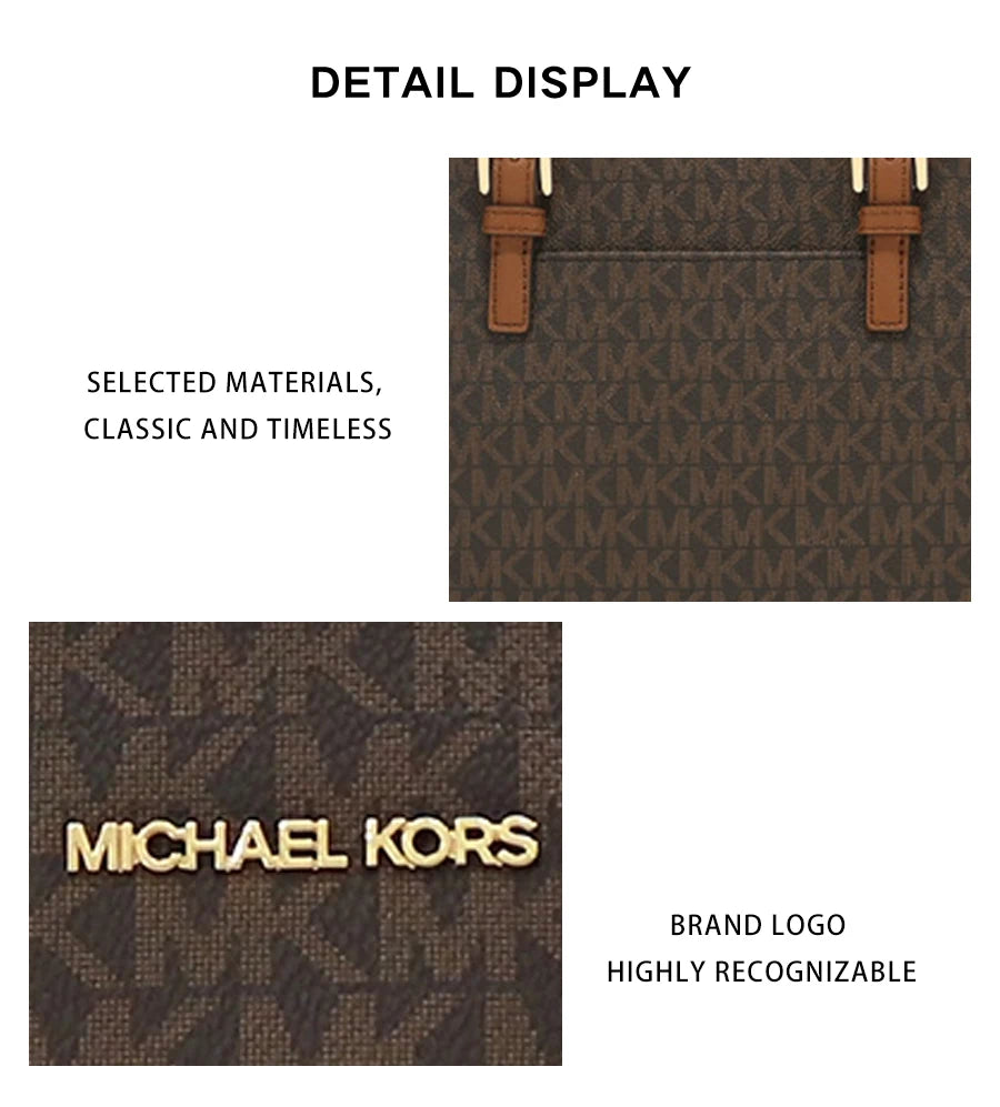 Michael Kors Ole Jet Set Travel Ultra Small Pvc Print With Leather Women'S Hand-Held Crossbody Tote Bag