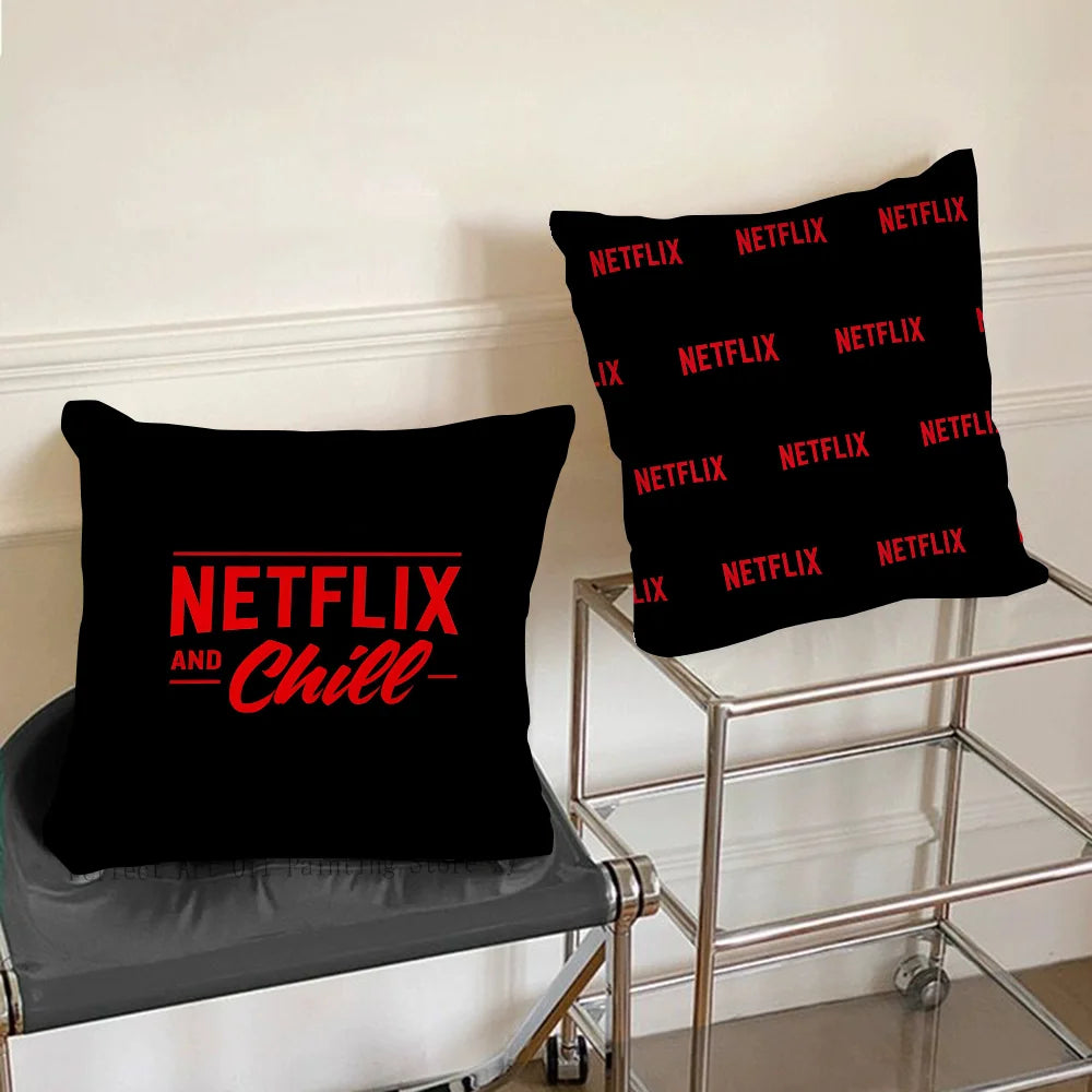 1PC Netflix Pillow Case Square Pillow Cushion Cover Bedroom Sofa Room Decoration Casual Pillow Cover