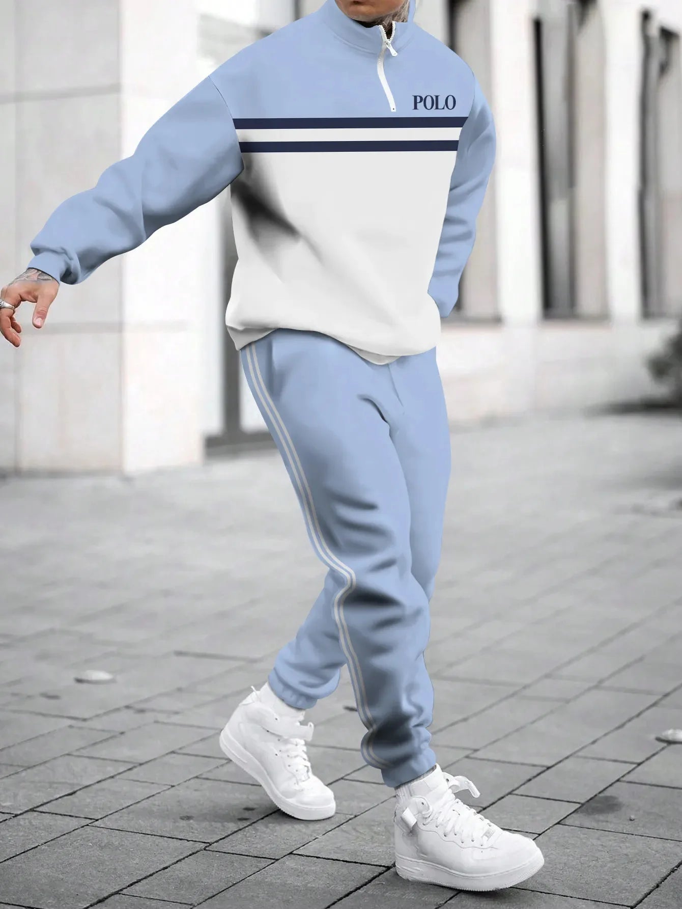 Men's Hoodie Sweatshirt 3D Print Casual Sportswear Long Sleeve Loose Fit Spring Autumn Set with Pants Polyester Fabric