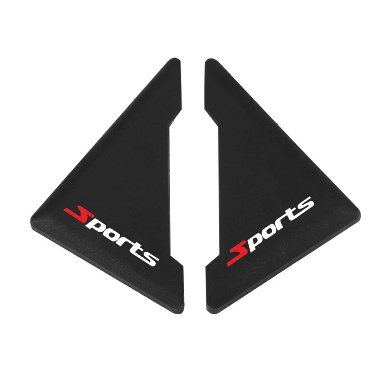 2/4pcs Universal Car Door Corner Protectors, Sport Pattern Silicone Anti-Scratch Bumper Covers for Vehicle Door Protection