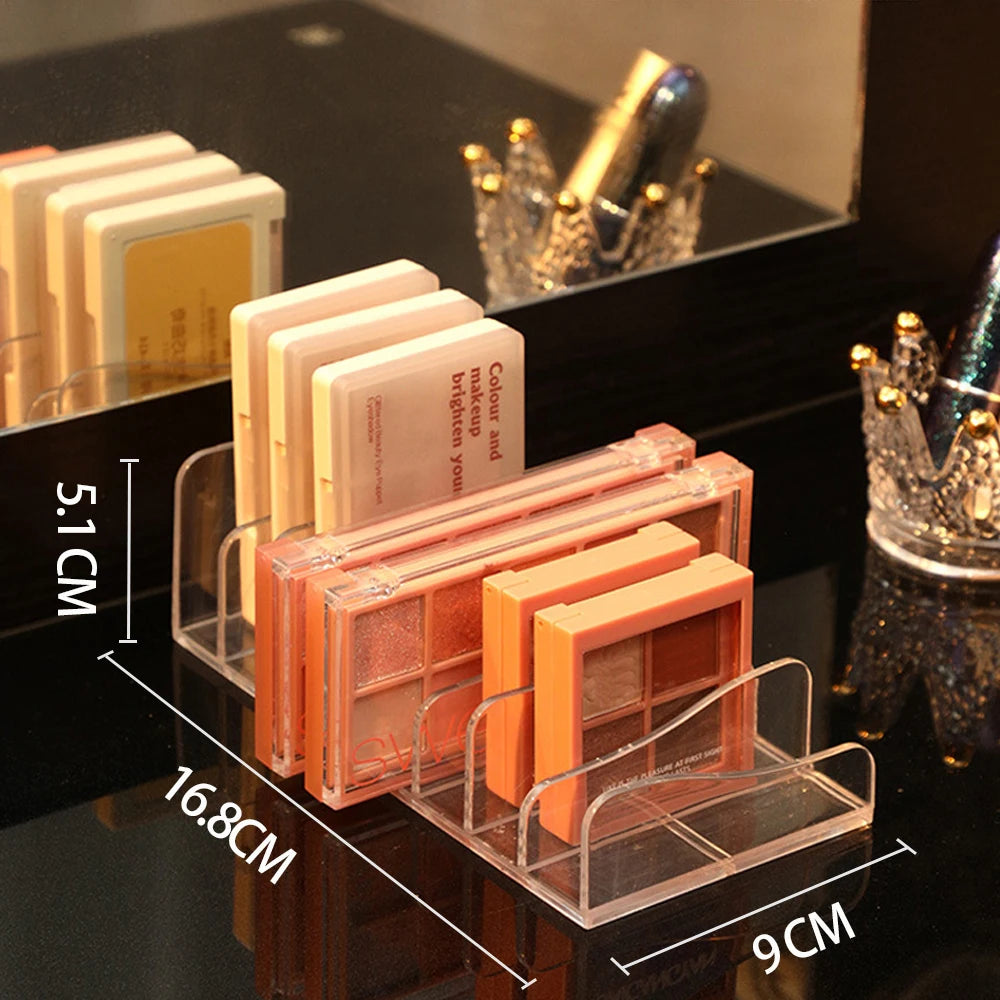 Eyeshadow Palette Organizer Eyepowder Storage Tray Cosmetics Rack Makeup Tools Compartment Holder For Women makeup organizer