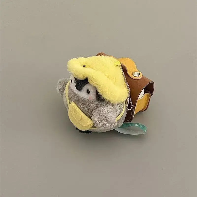 Cute Little Yellow Hat Penguin Backpack Bluetooth Earphone Case Protective Cover For Apple AirPods Pro 2nd 3rd Gen 4th Gen