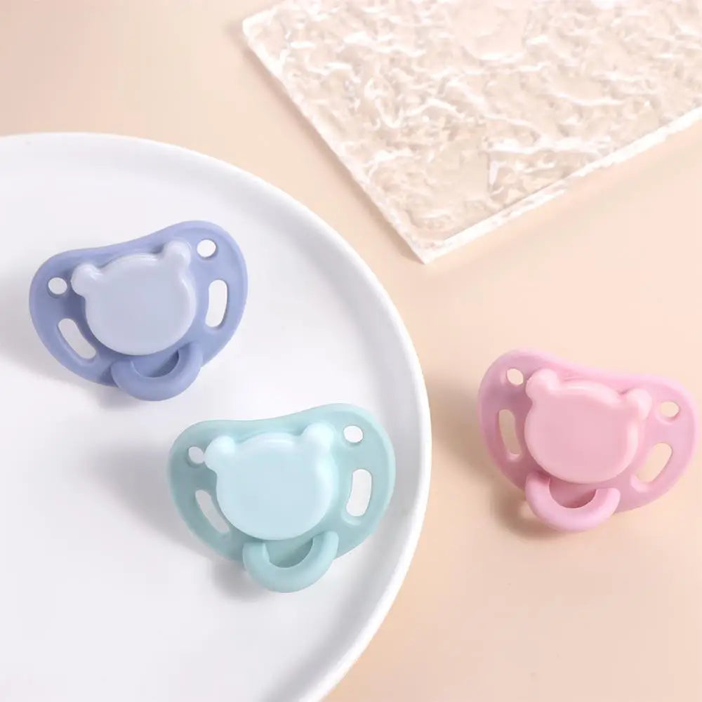 Comfort Newborn Bite Supplies Baby Gift Round Head Soother Nipples With Storage Box Cartoon Baby Pacifier Infant Sleep Nipple