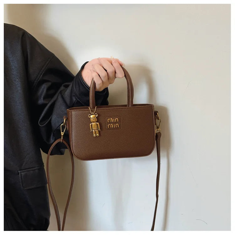 2025 New Trendy Women's Small Square Bag Minimalist Luxury Shoulder Bag for Mobile Phone Girl Fashion Crossbody Pouch Purse
