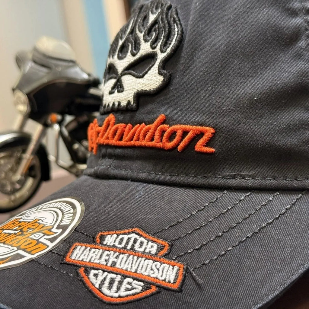 Embroidered Hiphop Harley- Baseball Caps Snapback Trucker Hats Outdoor Davidson- Sports Sun Protection Adjustable for Men Women