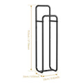 1 Pc Towel Rack, Wall-Mounted Ironwork Double-Pole Bathroom Storage Rack, Vertical Bath Towel Hanging Rack