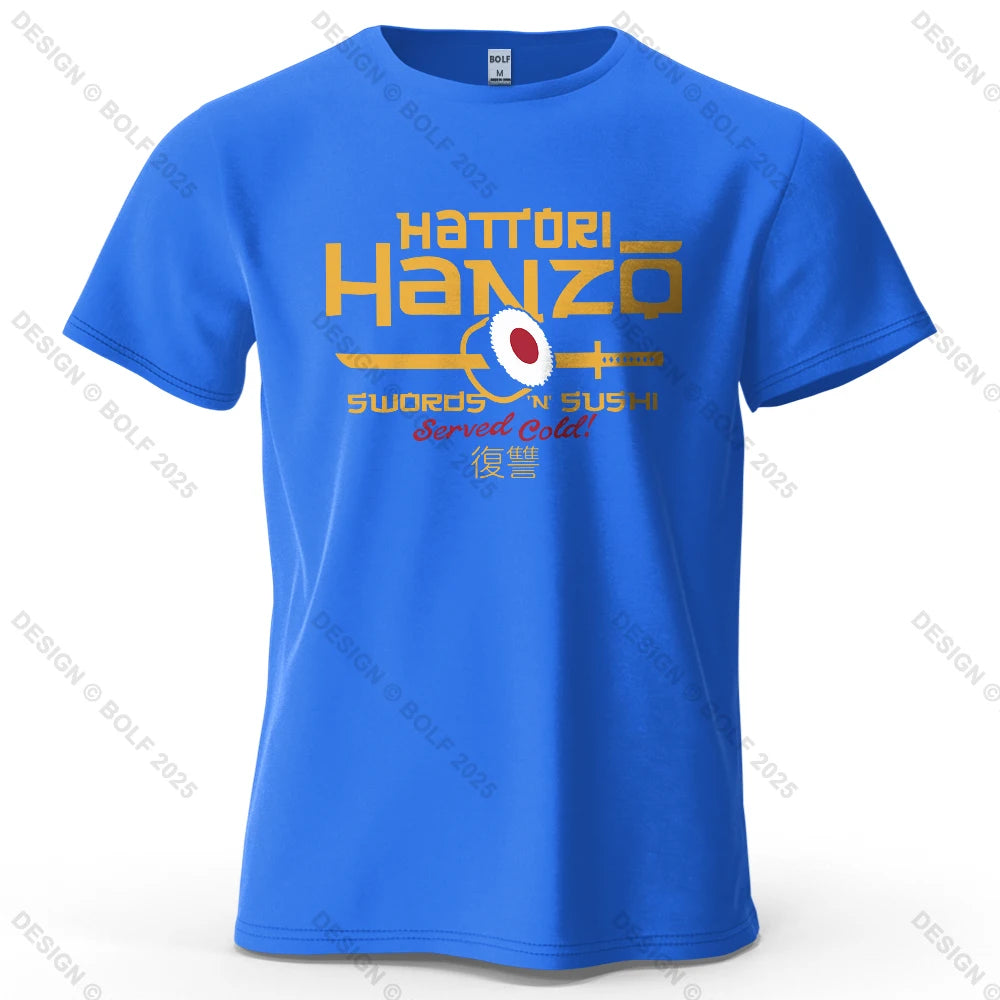  Hattori Hanzo anime graphic t-shirt