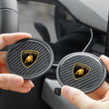2Pcs Silicone Car Coaster Non-Slip Protection Mat Water Cup Slots Pad For Lamborghini Urus Huracan Aventador Premium Accessories