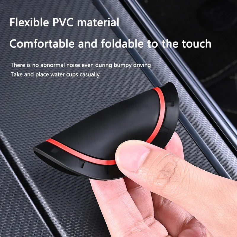 2Pcs Non-slip Car Water Cup Slot Non-Slip Mat Pad For Dodge Durango Ram 1500 Charger Caliber Journey Demon Nitro Challenger