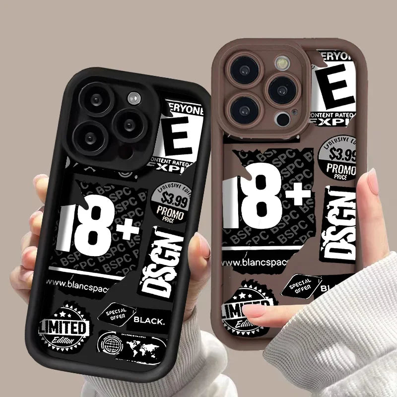 Soft TPU Silicone Phone Case For iPhone 11 12 13PROMAX 14 15 16PLUS 17AIR Shockproof Funda Cover
