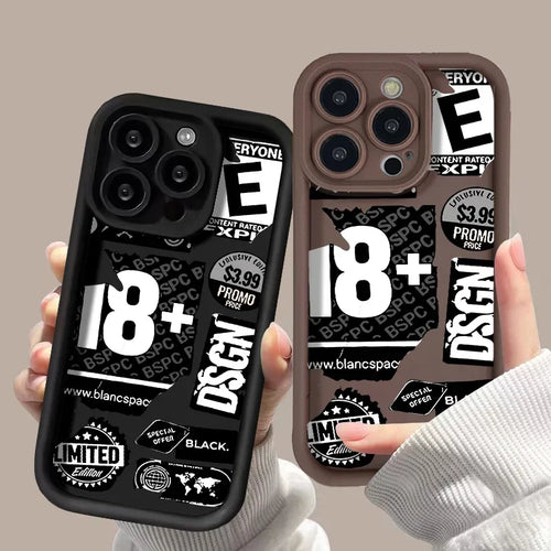 Soft TPU Silicone Phone Case For iPhone 11 12 13PROMAX 14 15 16PLUS 17AIR Shockproof Funda Cover