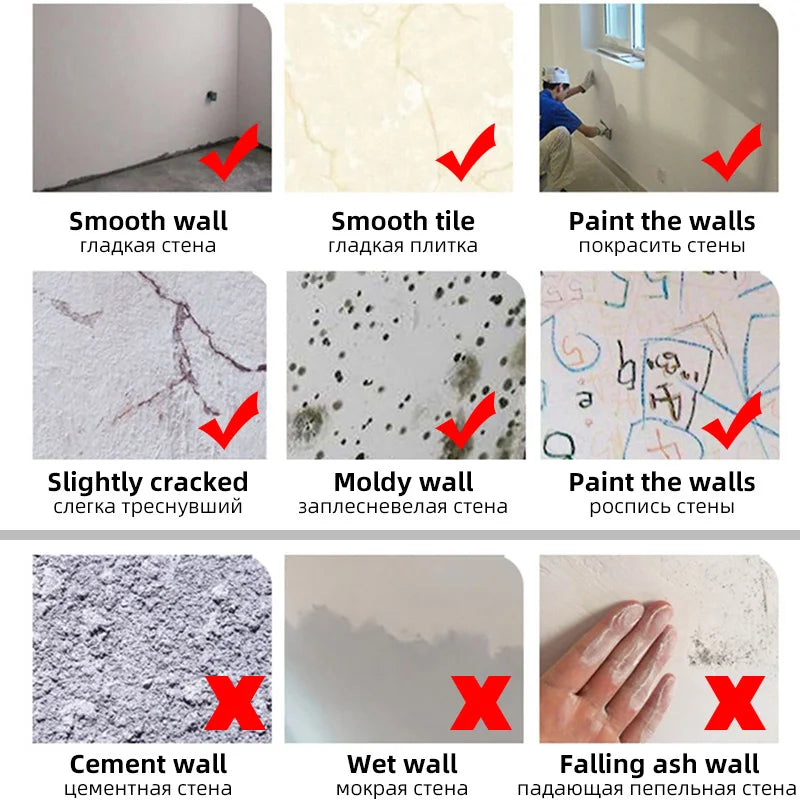 3D Self-Adhesive Wallpaper 70cm*1/5/10m Continuous Waterproof Brick Wall Stickers Living Room Bedroom Children's Room Home Decor