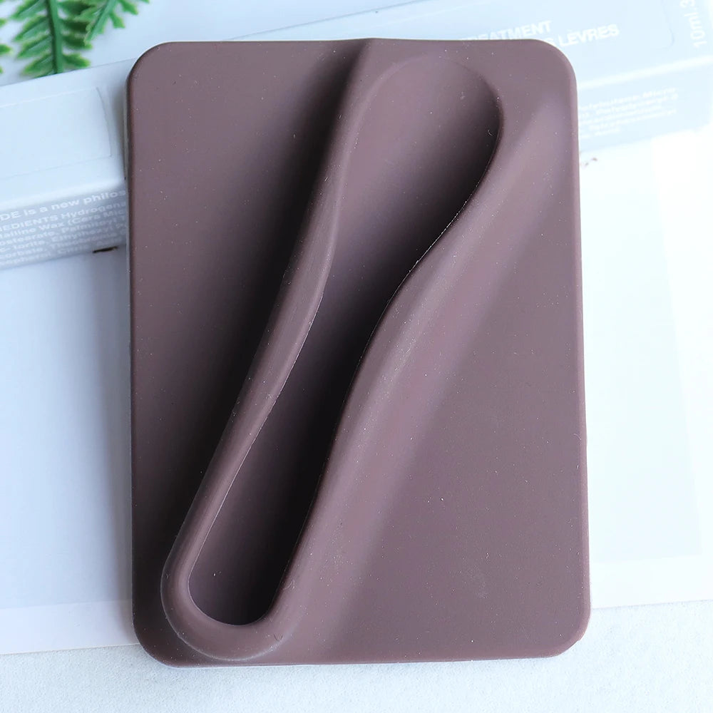 Silicone Lipstick Clip Card Holder for Phone Case - Anti-Fall Lip Gloss Holder with Kickstand, Liquid Silicone Mobile Phone Case