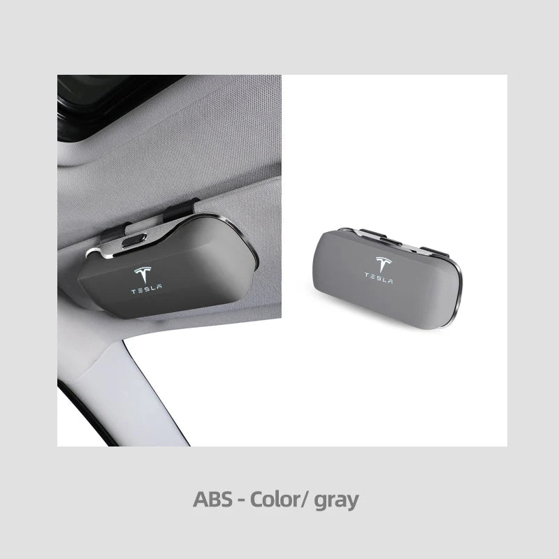 Exclusive for Tesla model 3 model Y model S model X Cybertruck Sunglasses Holder Sun Visor Clip On ABS Eyeglass Case