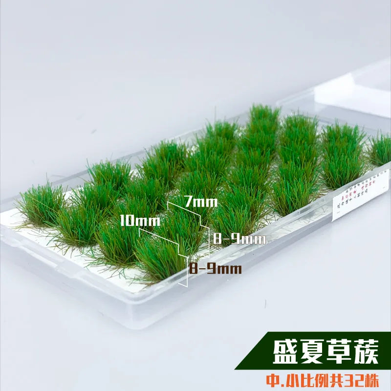 Miniature Seasonal Grass Cluster Model Kit Simulation Grass Nest Mutlicolor Grass Tuft Plant Diorama for Diy Toys Model Making