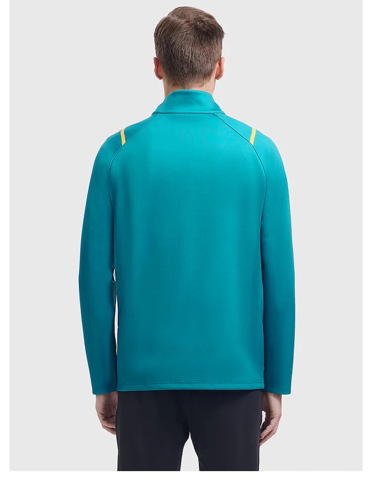 Kelme Football Training Knitted Jacket For Men's Spring 2024 Printed Stand Up Collar Cardigan Sports Coat Children's Sportswear