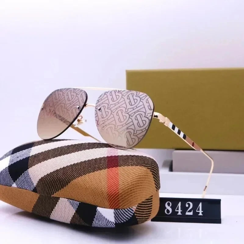 New European and American large frame sunglasses for men and women, classic and fashionable glasses
