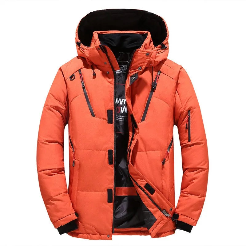 Men's Outdoor Mountain Ski Jacket Windproof Snow Costume Sports Snowboard Clothing Winter Warm Down Ski Suit Men
