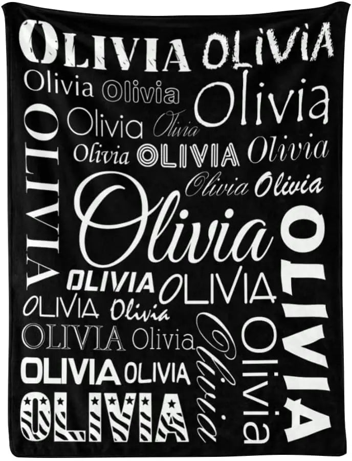 Personalized Baby Blankets with Name - Baby Blankets for Boys - Custom Baby Swaddle Blanket